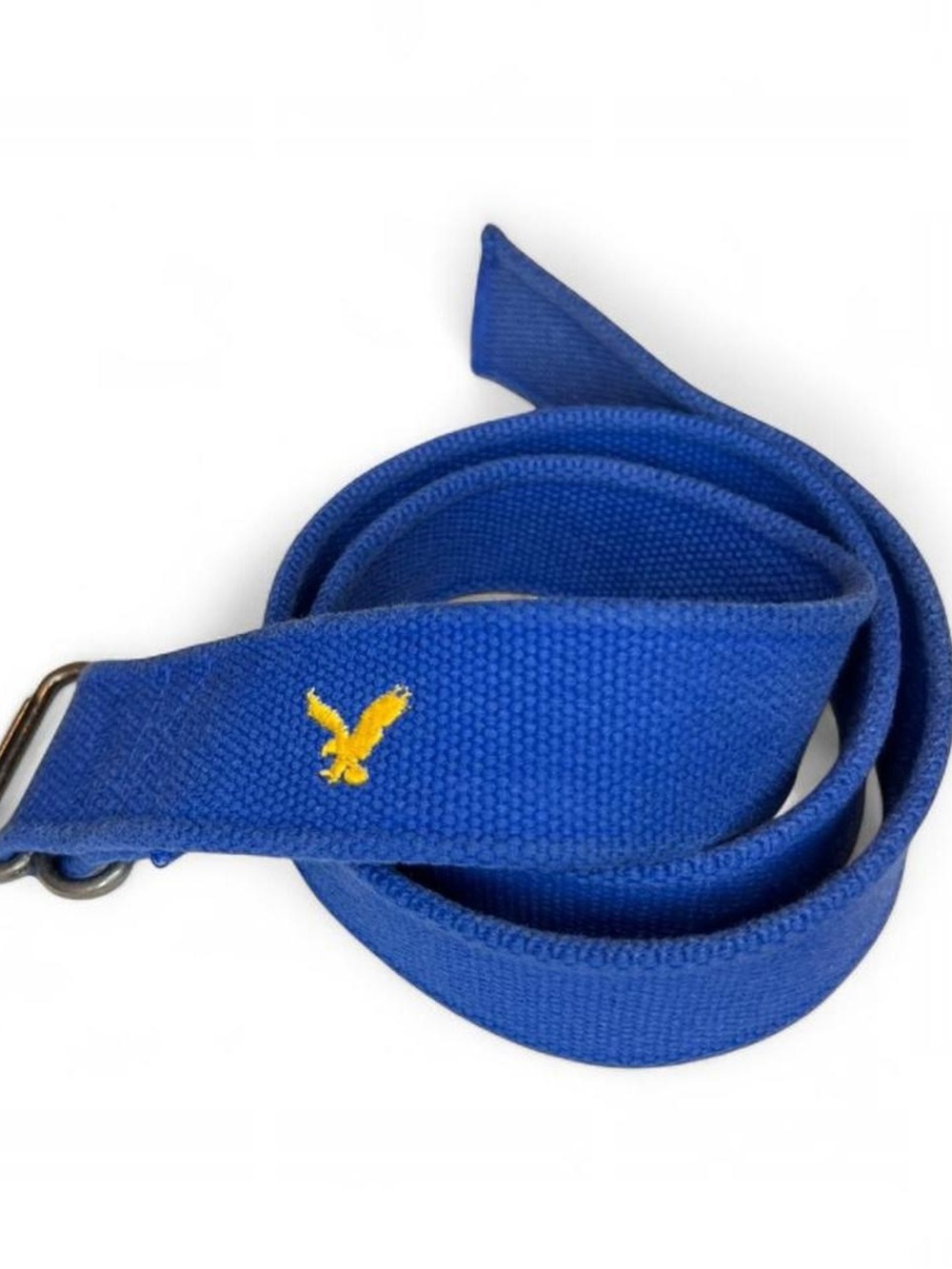 Y2K Blue Canvas American Eagle Belt